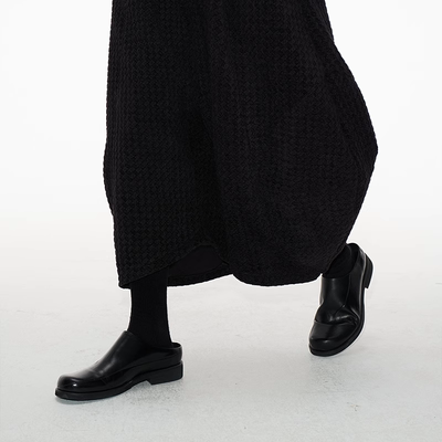 户外勃肯鞋男女厚底通勤皮拖鞋一脚蹬乐福鞋穆勒休闲鞋潮款德比鞋