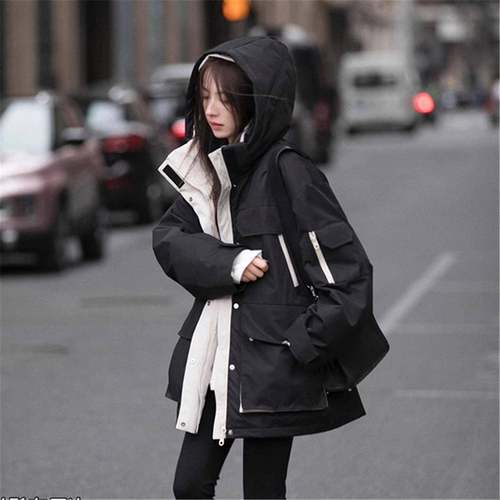 羽绒棉衣棉服女款冬季超好看夹棉外套2025新款工装加厚派克服棉袄