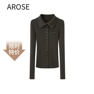 女开衫 多扣针织衫 4165 绵羊毛翻领修身 艾诺丝尚忆毛衣2025冬新款