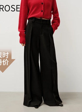 艾诺丝尚忆2025秋冬新款直筒裤阔腿裤休闲裤女304112