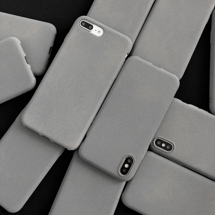 灰色磨砂适用vivox50手机硅胶