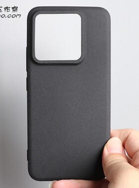 15岩砂软壳适用小米14手机壳Xiaomi17Ultra磨砂颗粒防指纹防滑13pro大孔镜头全包圆弧边硅胶经典黑色12SUltra
