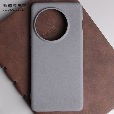 适用一加13T手机壳oneplus镜头不包大孔防指纹防滑1+15轻薄磨砂硅胶软壳Ace6T简约奶奶灰色全包圆弧边Ace5Pro