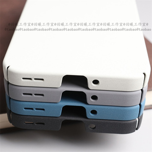 ins冷淡风颗粒粗糙细磨岩砂硬壳适用OPPOReno13Pro手机壳古董白色Reno12简约轻薄Reno15全包圆边Reno14男女款