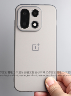 适用一加15手机壳透灰tpu软壳OnePlus 13T保护套全包镜头圆边硅胶Ace6T磨砂防指纹Ace5Pro半透明简约轻薄白色