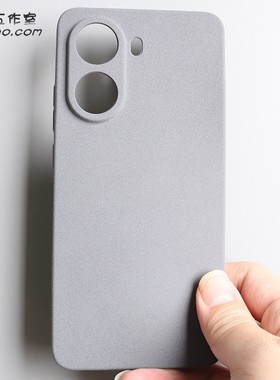 岩砂软壳适用红米Turbo4Pro手机壳Redmi保护套Note15Pro+磨砂防指纹防滑全包圆边硅胶网红ins简约灰色Note14