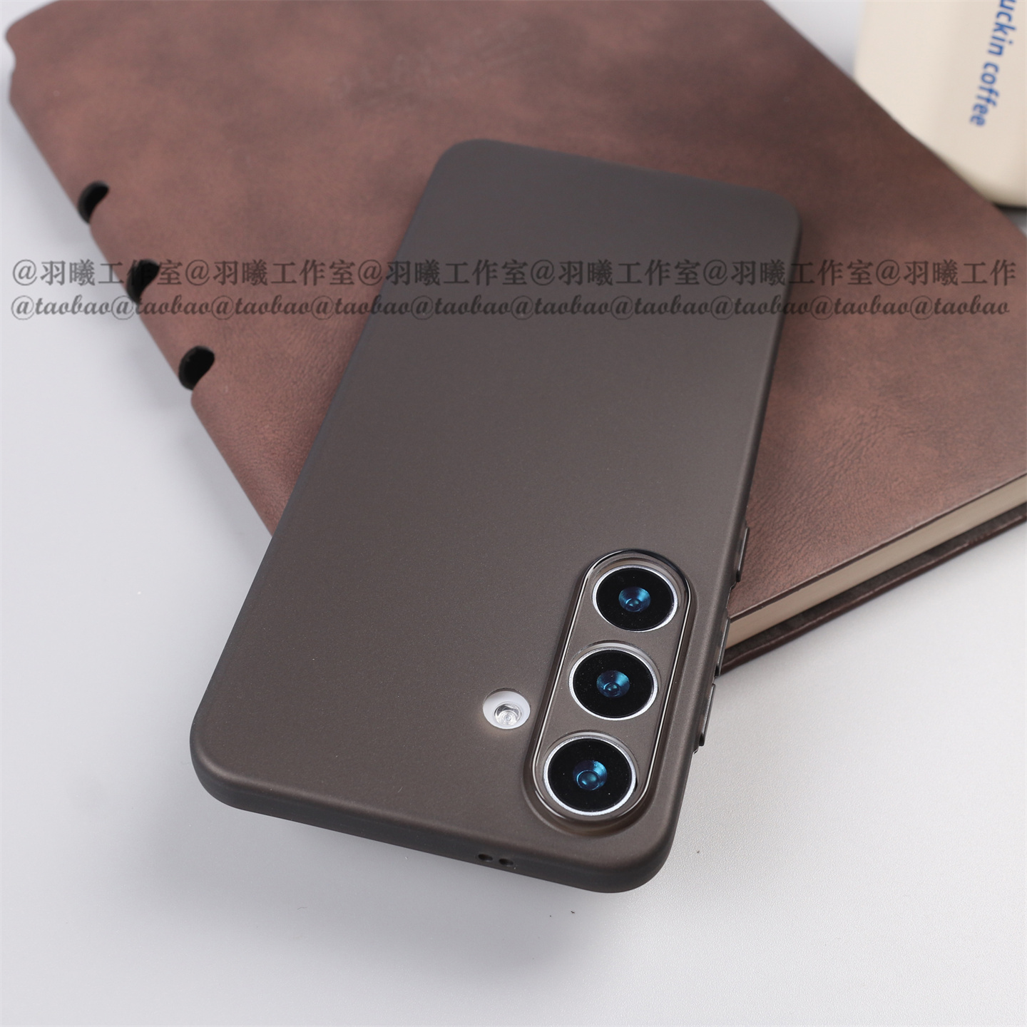 轻薄软壳适用三星GalaxyS25Ultra手机壳S25+透明柔软S24FE微磨砂防指纹S23高颜值tpu硅胶S22裸机感21简约黑白