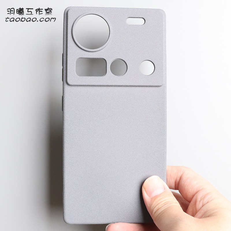 岩砂软壳适用努比亚Z70SUltra手机壳粗磨砂颗粒防指纹Z60SPro保护套全包摄像头Z80Ultra硅胶网红ins灰色小牛