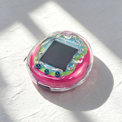 适用拓麻歌子Tamagotchi Uni电子宠物机保护套PC花纹款防摔透明壳