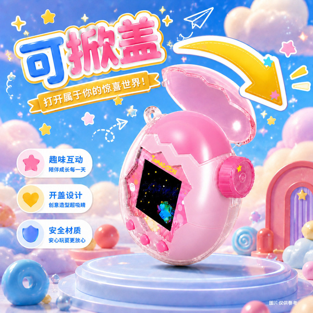 适用拓麻歌子欢乐园套万代Tamagotchi Paradise宠物机保护壳挂绳图片