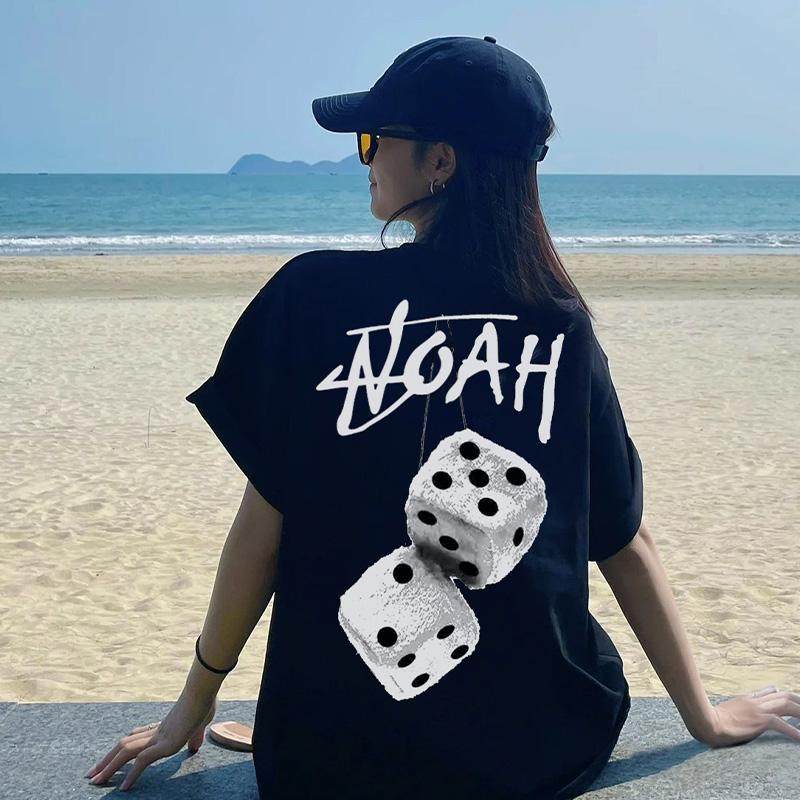 加大码300斤字母骰子圆领短袖宽松潮流夏季衣服休闲情侣T恤男女款