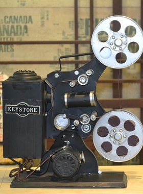 老式铁艺拍摄咖啡馆电影放映机