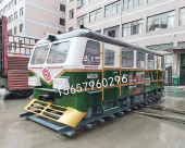 定制复古仿真大型东风绿皮火车厢退役火车头模型景区主题餐厅改造