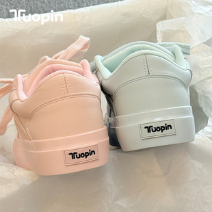 鮀品德训鞋子女款2026新款爆款小白鞋百搭厚底板鞋增高运动休闲鞋