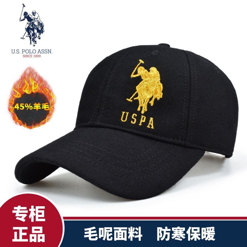 休闲帽子polo男保罗秋冬季