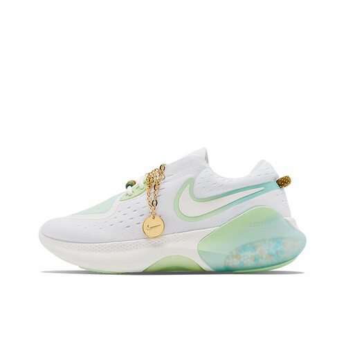 Nike时尚潮流舒适运动织物减震防滑轻便低帮跑步鞋白绿DA1843-111
