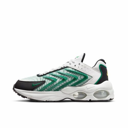 Nike Air MaxTW时尚舒适复古皮革低帮休闲跑步鞋黑白绿DQ3984-106