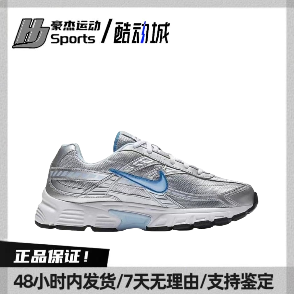 Nike initiator 舒适减震低帮跑步鞋 女款 灰银 394053-001 bls