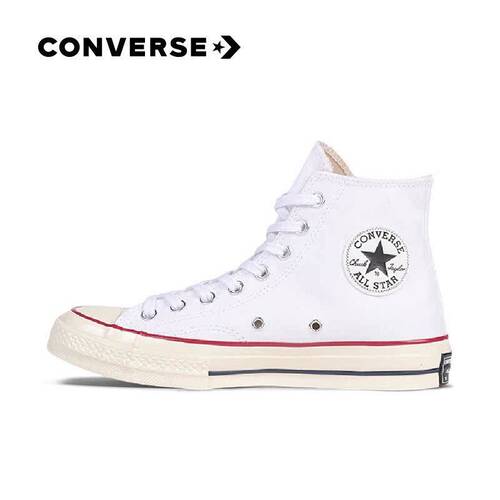 Converse 1970s 经典款防滑耐磨 高帮帆布鞋 米白色 162056c bl