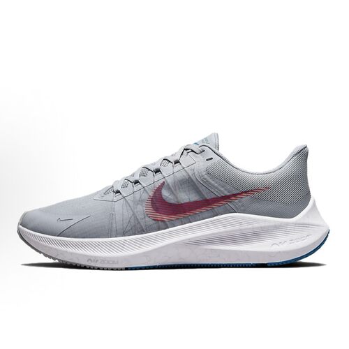 Nike zoom winflo8 缓震防滑低帮跑步鞋 男款 灰色 CW3419-004 BL