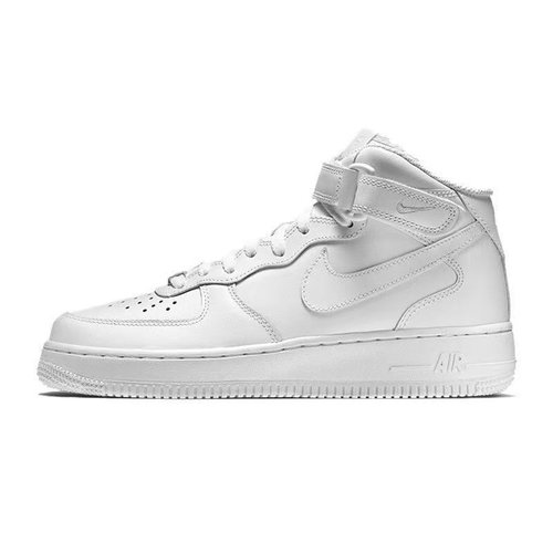 Nike Air Force 1 07 合成革 中帮 板鞋 女款 纯白 DD9625-100 BL