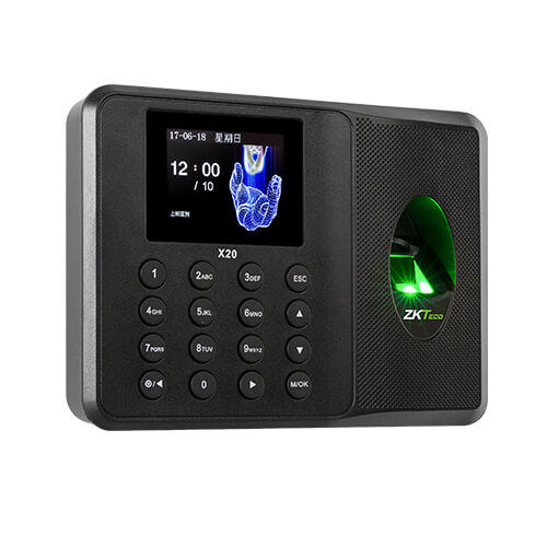 zkteco中控智慧指纹考勤机x20