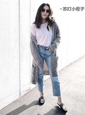 3件9.5折包邮 现货 Everlane 女士经典基础款纯棉纯色圆领短袖T恤