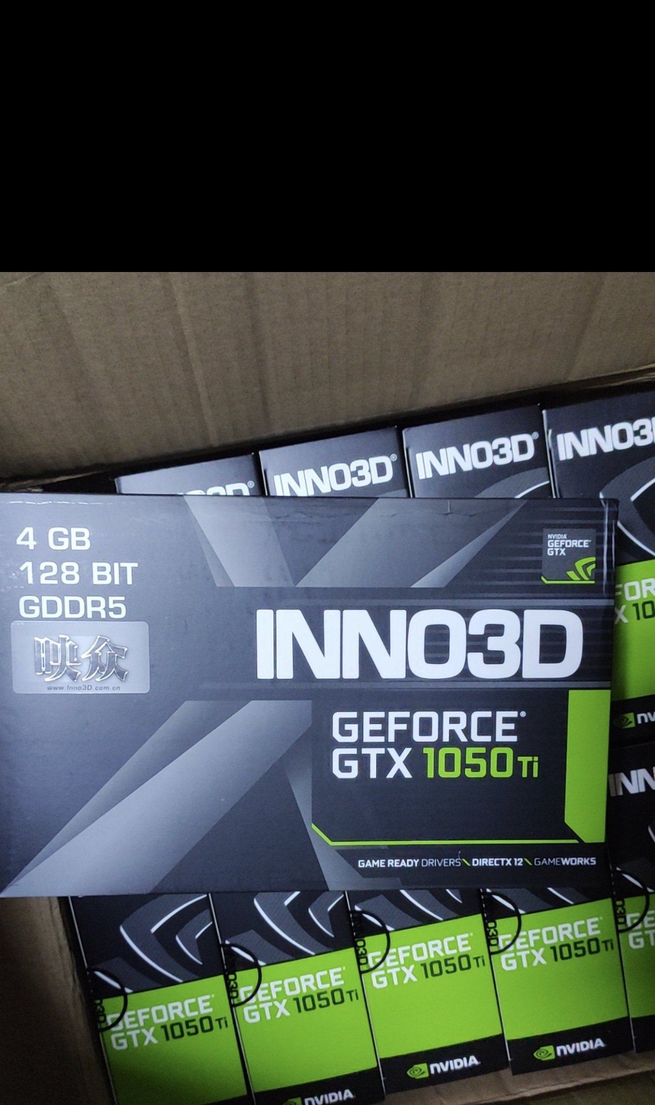 顺丰inno3d/映众gtx1050ti 黑金至尊版 4g独立游戏显卡全新原装行