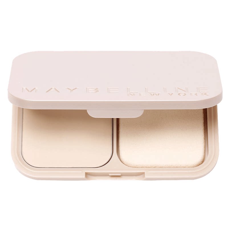 美宝莲粉饼梦幻丝绒定妆遮瑕控油裸妆干粉蜜粉散粉干湿两用学生用