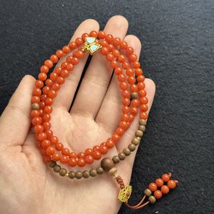 玛瑙 H祥 DIY项链 多样性发货 B667 约6mm 南红