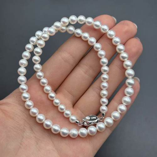 925银淡水珍珠项链-约6mm-多样性发货-C七-Y1734