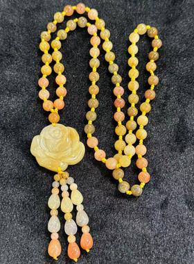 石英质玉黄龙玉项链-约38*6mm-多样性发货-J广Y9246