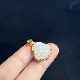 DY一 S925和田玉佛公吊坠 多样性发货 16mm B9581 约23