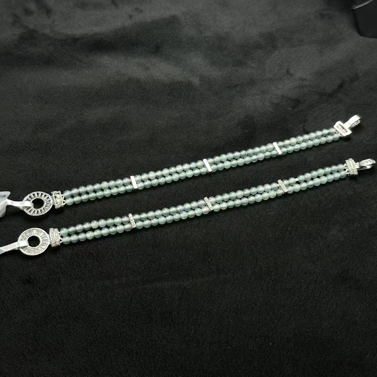 合金翡翠手链-约4mm-多样性发货-J雯