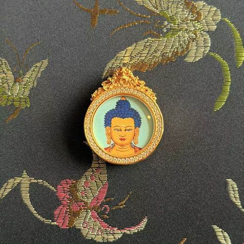 药师佛+白度母唐卡吊坠-多样性发货-随机发货- Z久-TK001