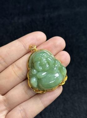 18k金和田玉吊坠约40*32*10mm多样性发货- F壹 B4375