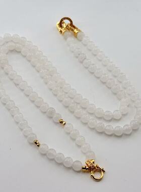 和田玉项链-约6mm-多样性发货-FZ红-A6876