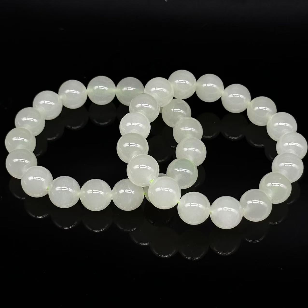 和田玉手串-约12mm-多样性发货-H纵-Y3006