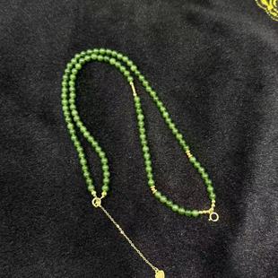 Y华 多样性发货 Y9705 约4mm s925银和田玉项链