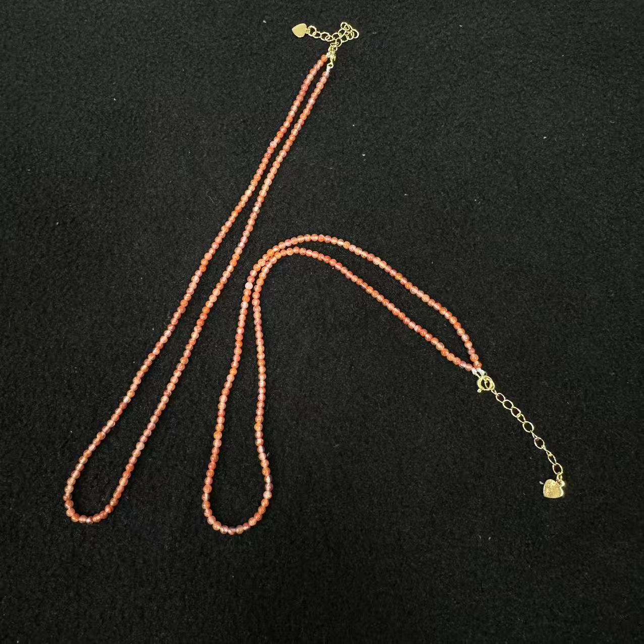 南红（玛瑙）南红项链，约2-3mm，多样性发货-H祥Y8127