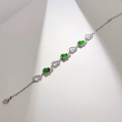 翡翠手链-约12*8*4mm-多样性发货-KS三-A6554