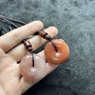 约30 桃花酿吊坠 12mm 多样性发货 B1420 金丝玉 BD千 石英岩玉