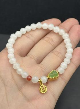 和田玉手串-约6mm-多样性发货-G帝-B708