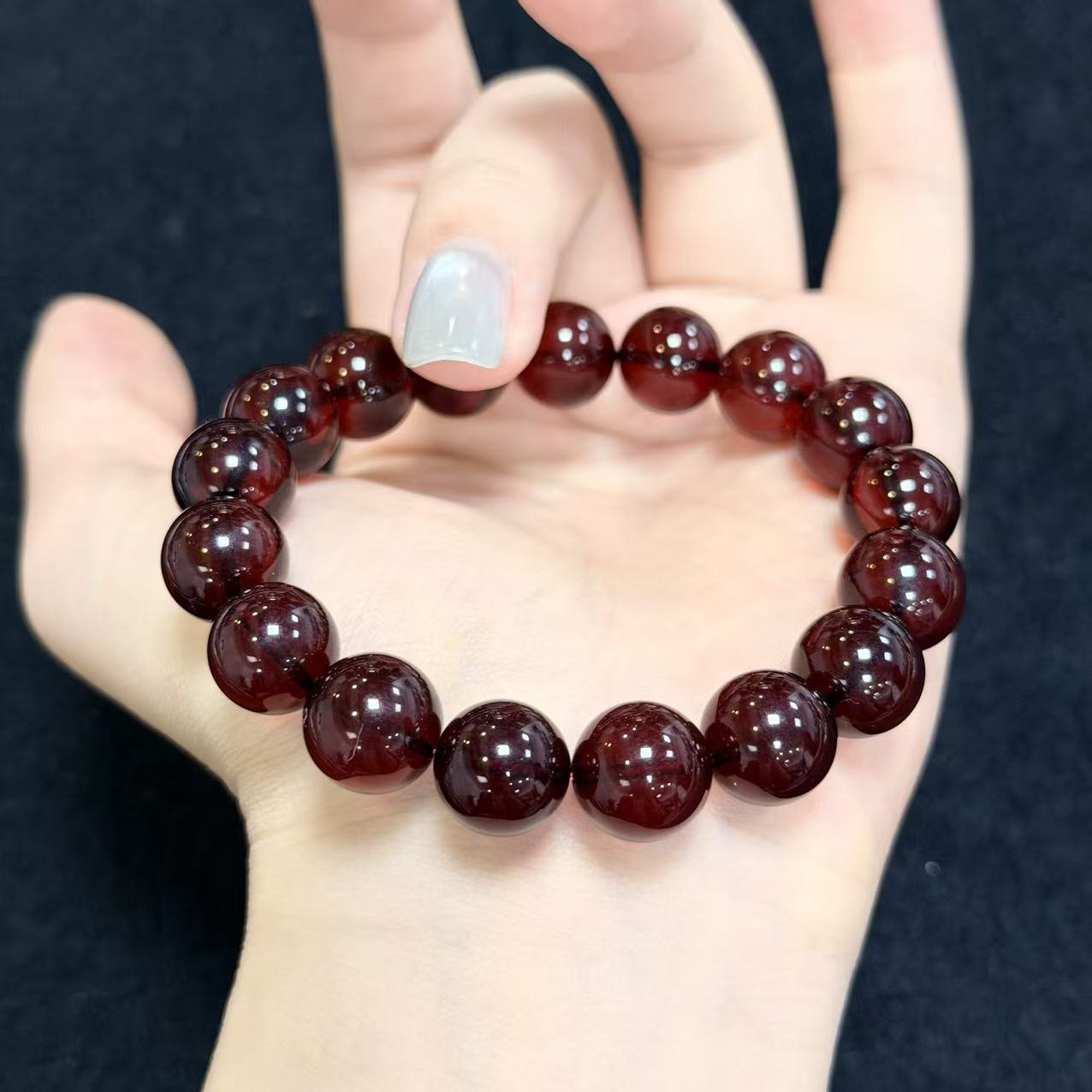 血珀单圈手串-约12mm-多样性发货-R祥-B9713