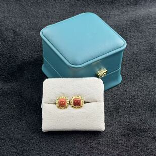 约5 耳钉 11mm 多样性发货 V578 南红 H祥 玛瑙