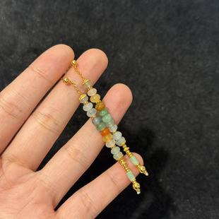 H春 多样性发货 A2360 约5mm S925翡翠耳饰