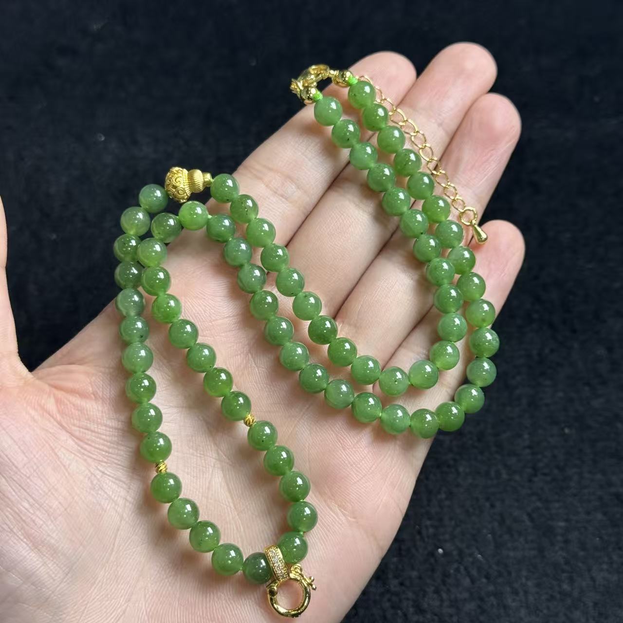 和田玉项链 约6mm 多样性发货-Y欣 B4213