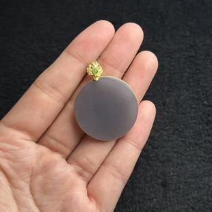 YSP金 多样性发货 A1425 5mm 18k和田玉吊坠