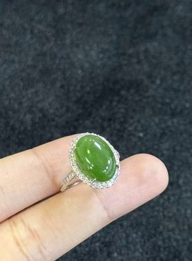 925和田玉戒指-约16*13*8mm-多样性发货- Y钰 Y9237