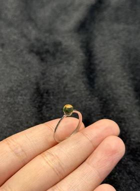 s925银琥珀戒指-约5mm-多样性发货-X喆B464